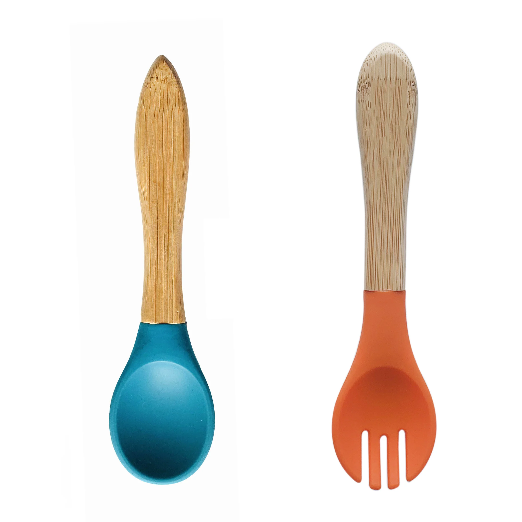 Набор вилок для кормления ребенка набор ложек мягкие силиконовые наконечники с