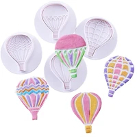 4pcsset hot air balloon cookie cutter fondant plunger cutter set cake cookies decorating tools
