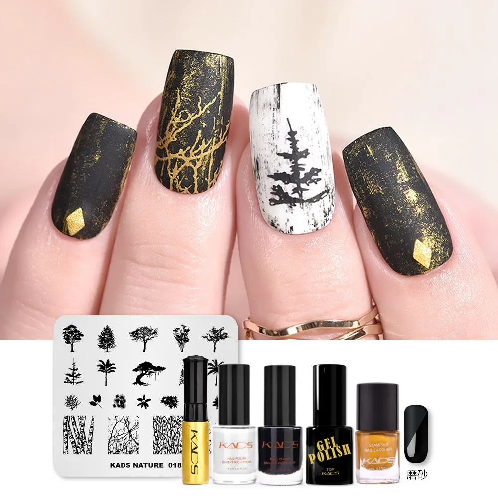 set 15 KADS Nail Art штампованные пластины природа Мода серии шаблоны для стемпинга рисунки для маникюра Лак для стемпинга трафарет для штамповки - Цвет: set 15