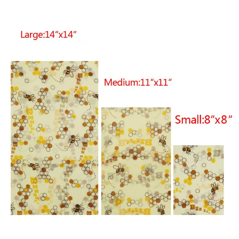 Модная многоразовая тканевая обертка для пчелиного воска 1 комплект пищевой