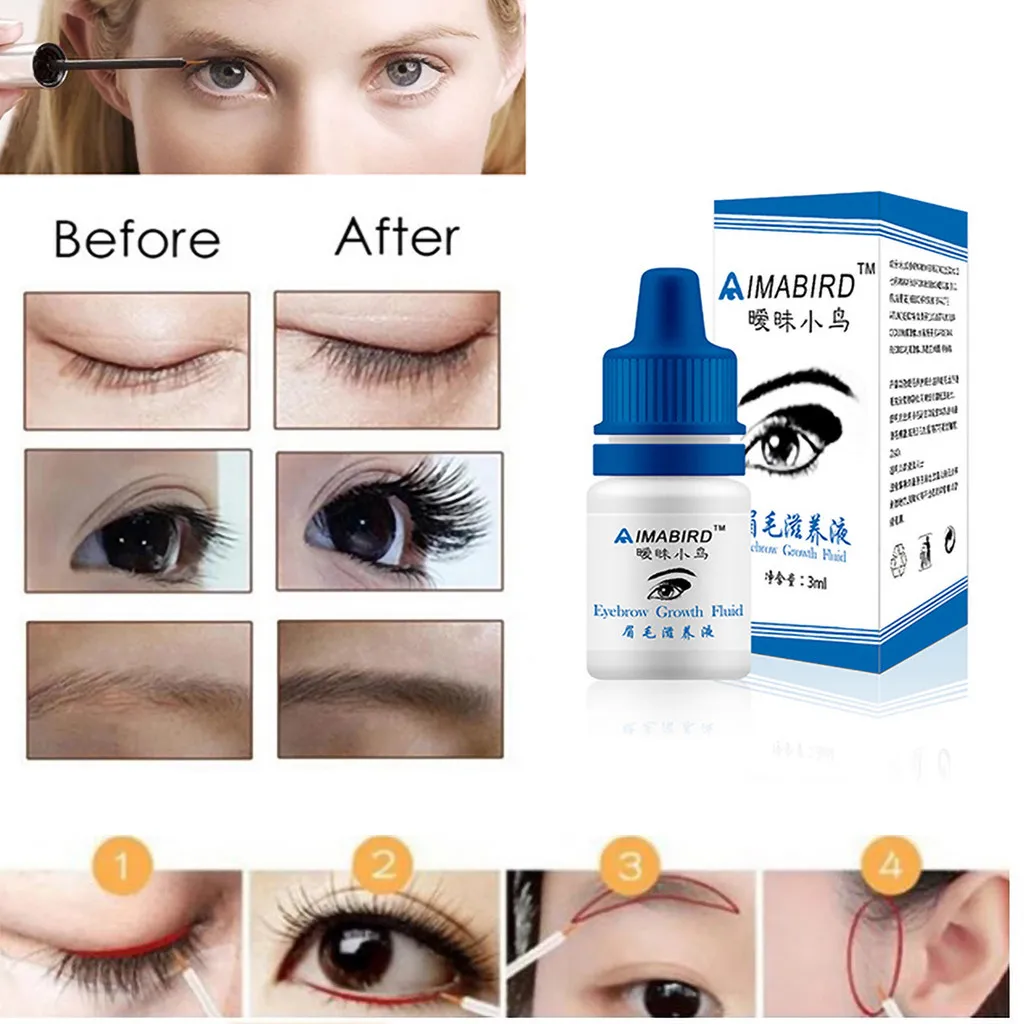 Жидкость для лечения роста ресниц и бровей быстрый рост более длинная темная