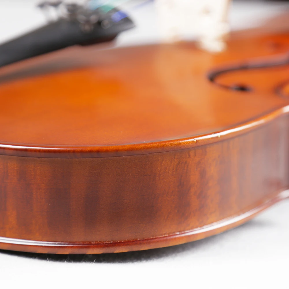 SeveAngel Solid Wood Violin 4/4 3/4 1/4 1/8 Craft Stripe Violino Fiddle Stringed Music Instrument for Beginner Students | Спорт и