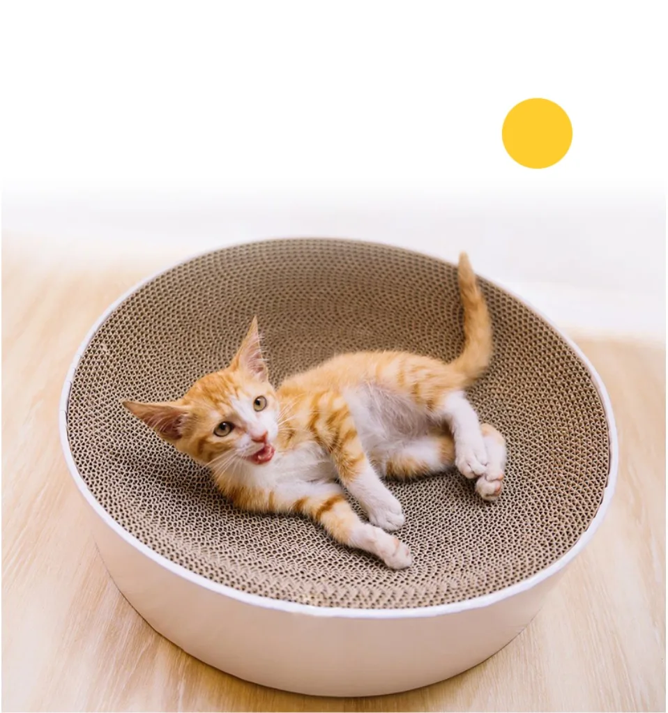 Тип чаши кошка Catnip скребок для ногтей подстилка-кровать игрушка кошки скребок гофрированная бумага котенок Коврик Отдых товары для домашних животных