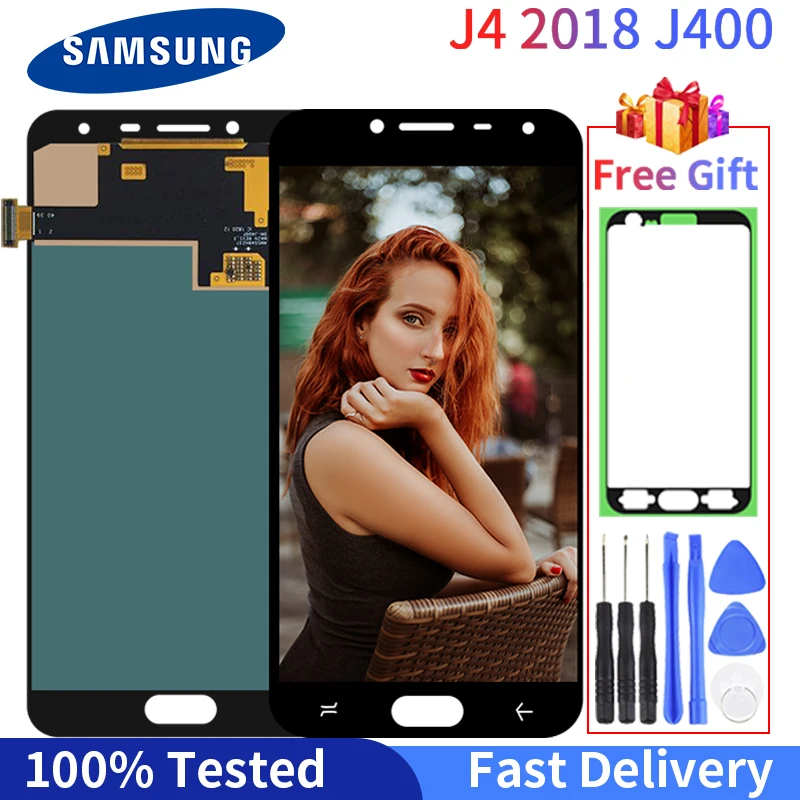 ЖК дисплей для Samsung Galaxy J4 2018 J400 J400F J400H J400P J400M J400G DS сенсорный экран панель