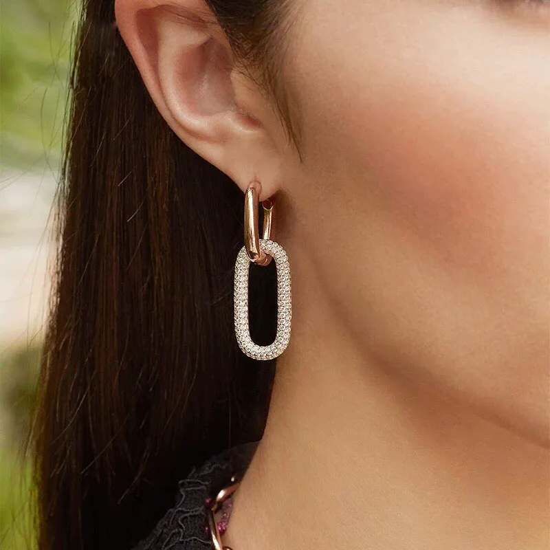 Женские серьги из серебра 925 пробы с фианитом | Украшения и аксессуары