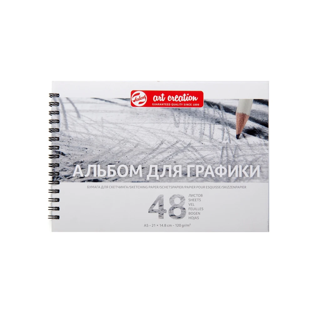 Альбом для графики Art Creation 120гр/м.кв 48л спираль по 1 стороне | Канцтовары офиса и