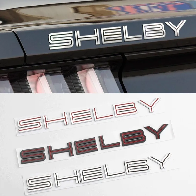Для Ford SHELBY GT350 GT500 Cobra V6 V8 Mustang ABS 30x2 8 см 3D наклейка на задний багажник эмблема