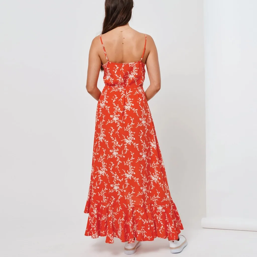 В богемном стиле с цветочным принтом глубоким v образным вырезом костюм