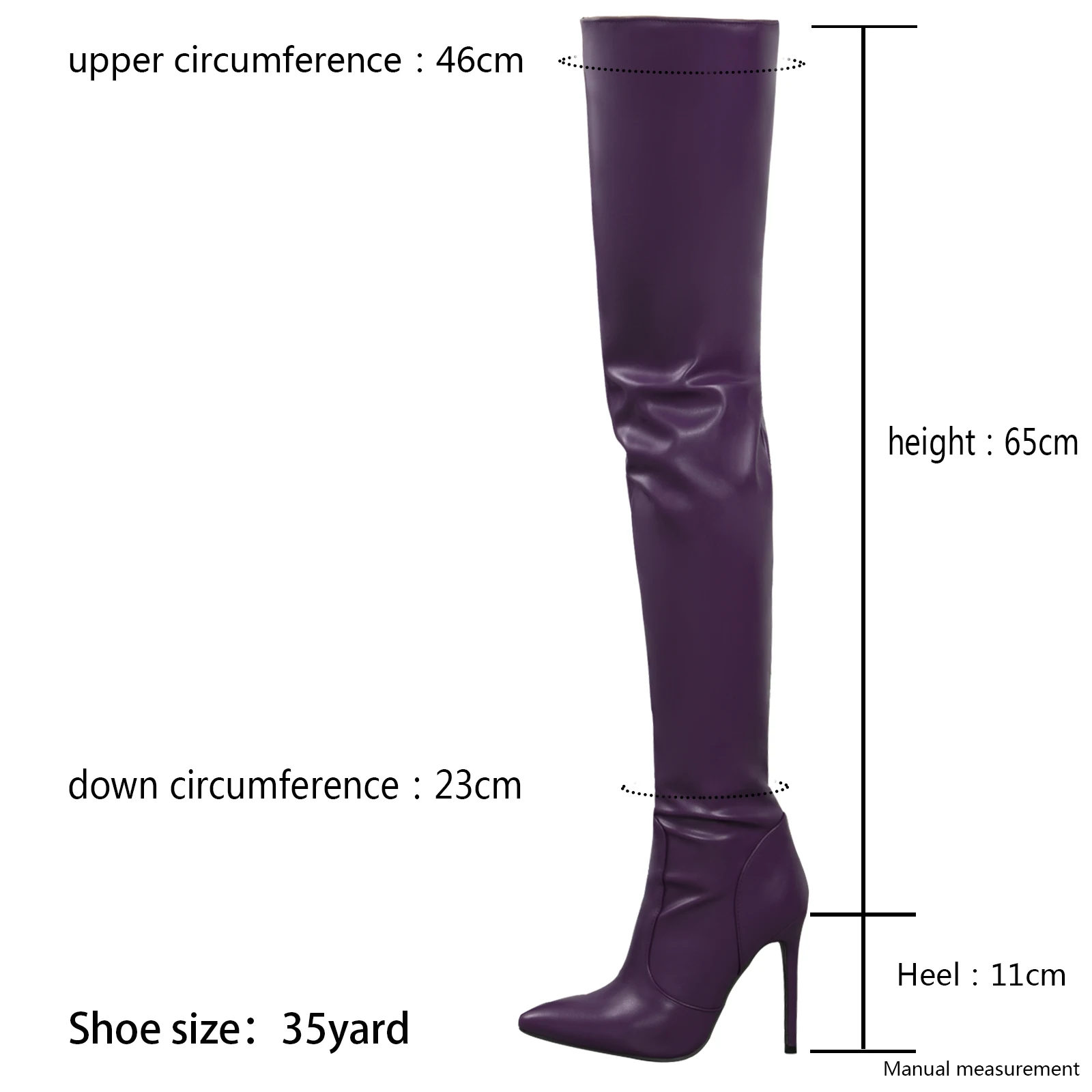 Женские привлекательные Сапоги выше колена Фиолетовые женские сапоги на высокой