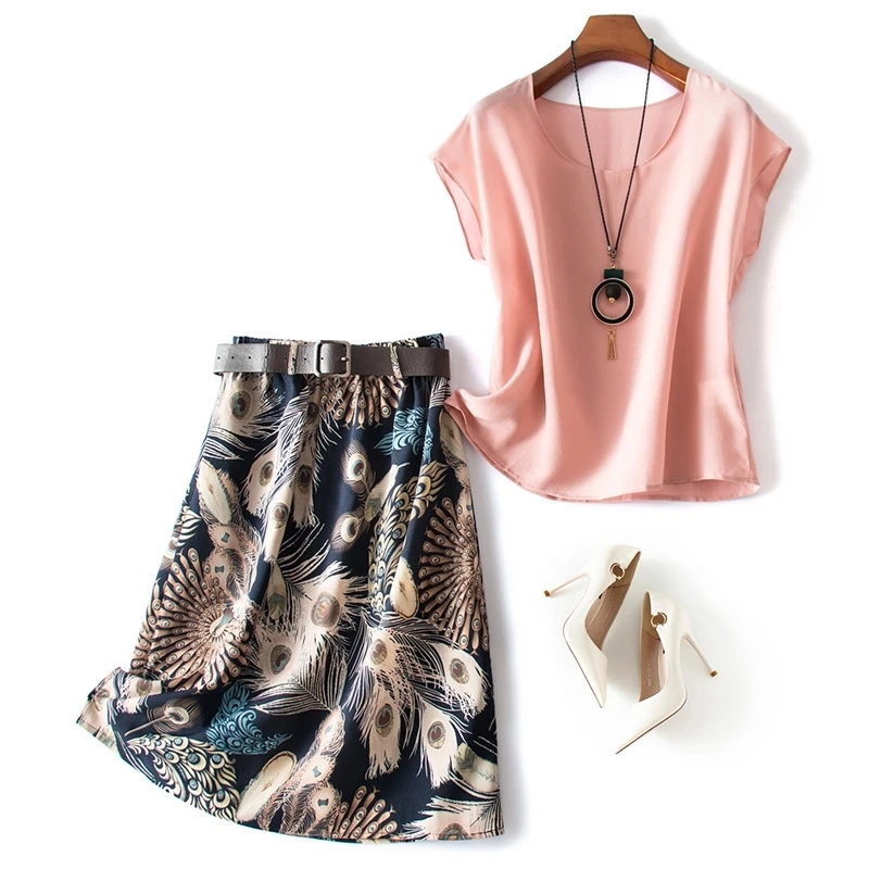 

new arrive Summer high quality 100% silk office lady blouse short sleeved