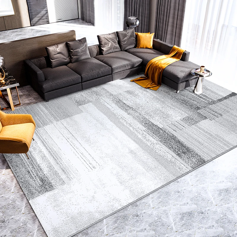

Nordic Gray Living Room Carpet Modern Abstract Bedroom Carpet Home Dining/Coffee Table Thick Study Luxury Rugs and Carpet