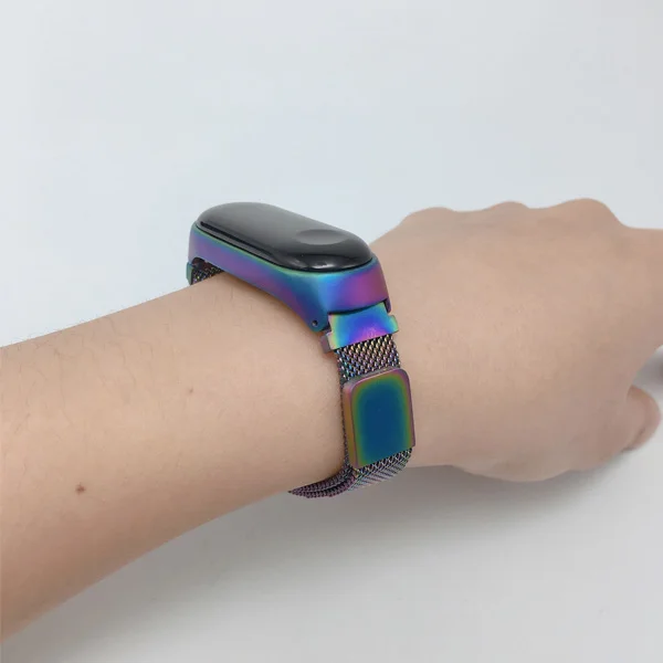 Purple Для Xiaomi mi Band 3 4 mi lanese Loop mi Band 3 наручный ремешок mi band 4 металлический браслет умные часы ремешки для Xiaomi mi band 4 Новинка - Цвет ремешка: Purple