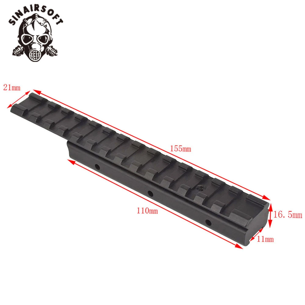 Тактическая направляющая Ласточкин хвост от 11 мм до 20 для Вивера Пикатинни