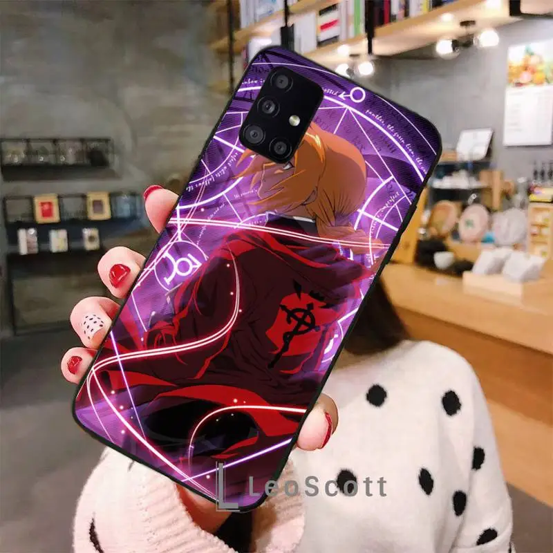 

Full Metal Alchemist Brotherhood Anime Phone Case For Samsung A40 A31 A50 A51 A71 A20E A20S S8 S9 S10 S20 Plus note 20 ultra