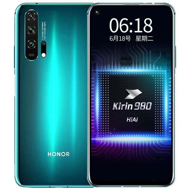 На, Honor 20 pro, мобильный телефон, полный экран, AI камера, четыре ядра, отпечаток пальца ID, NFC, android 9, 8 ГБ, 256 ГБ, мобильный телефон