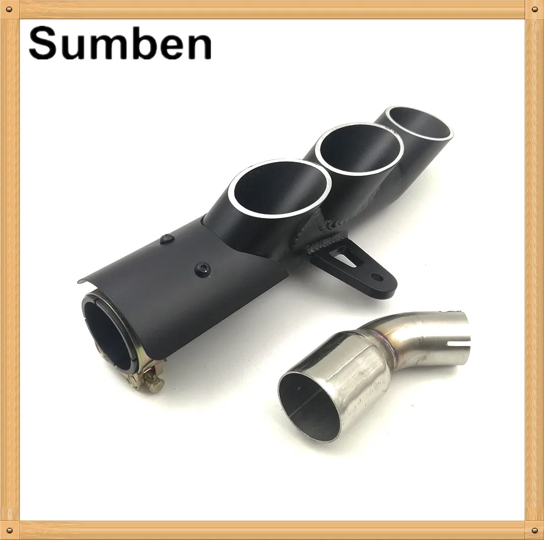 Модифицированная выхлопная труба с тройными отверстиями коннектором комплекты