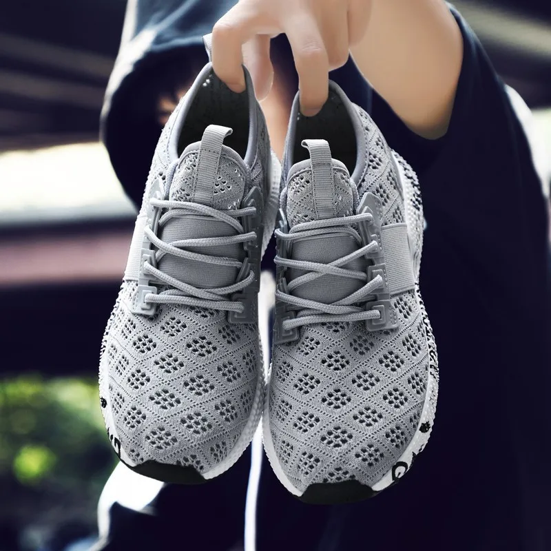 Дышащие сетчатые кроссовки для бега мужские спортивные Нескользящие