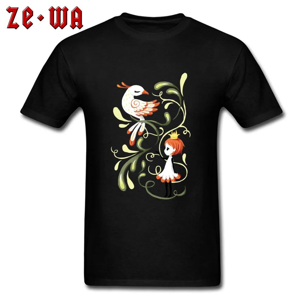 

Men T Shirt Special Print Mens Tshirt 2018 Autumn New Custom Tops Cotton Tees Phoenix & Princess Cartoon Design Clothing
