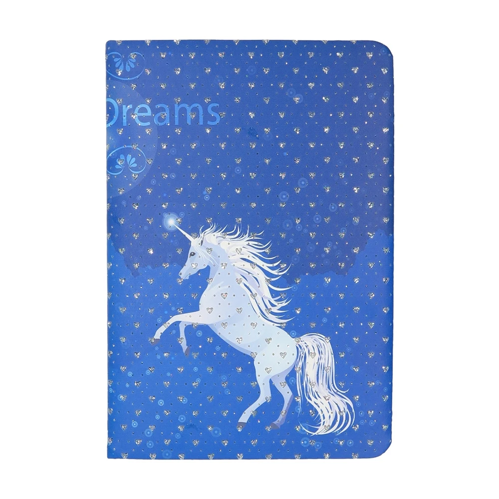 Блокнот с блестками &quotЕдинорог&quot А5 цвет синий| |