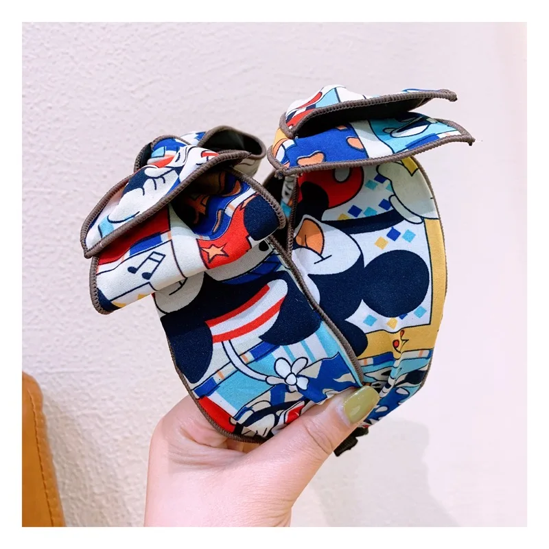 Disney хлопковые комплекты с принтом в виде героев мультфильма повязка на голову