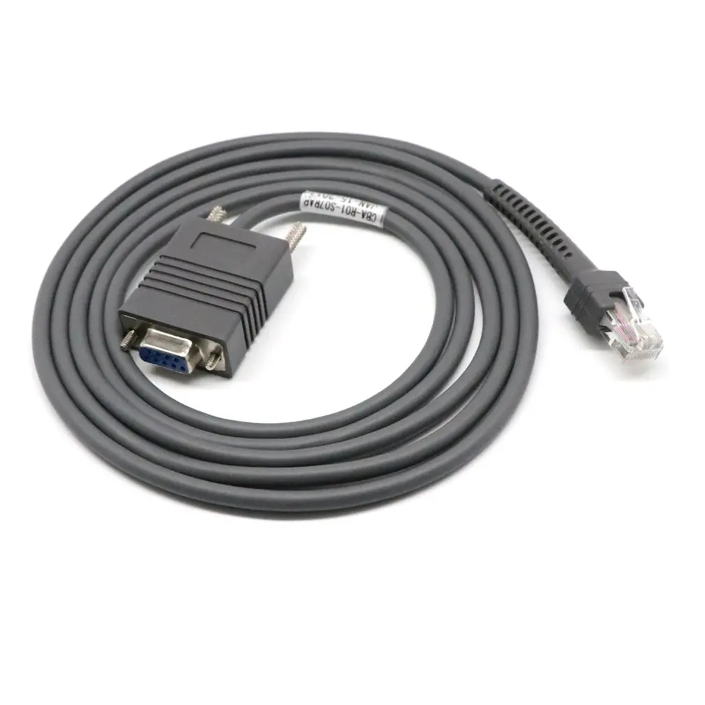 

CBA-R01-S07PAR RS232 Serial Cable for Motorola Symbol LS2208 DS4278 6 Feet Straight RJ45 to DB9 (Grey)