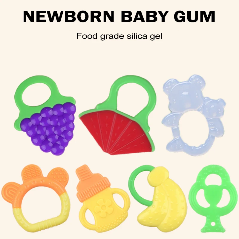 

2020, детские игрушки для прорезывания зубов, милые зубные прорезыватели, Игрушки для раннего развития зубов для младенцев и малышей