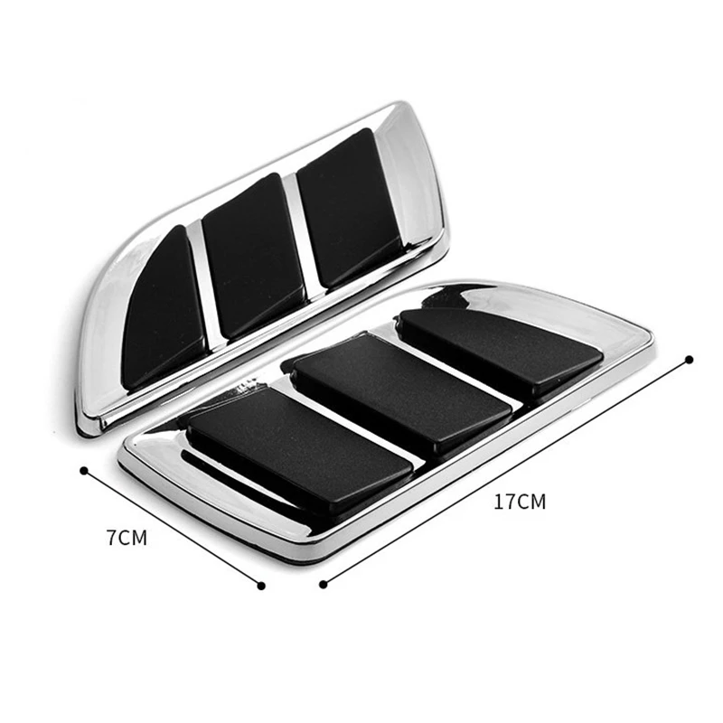 

2 Pieces Car Stickers Car Simulation Air Outlet Side Air Vent Hood Decoration Vent Door Auto Decoration Modified Accessories