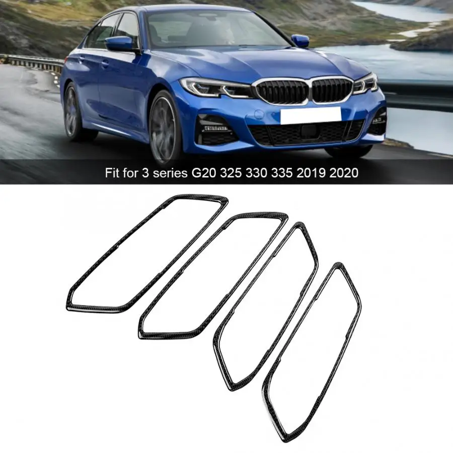 4 шт./компл. левый руль из углеродного волокна дверные ручки рамка отделка