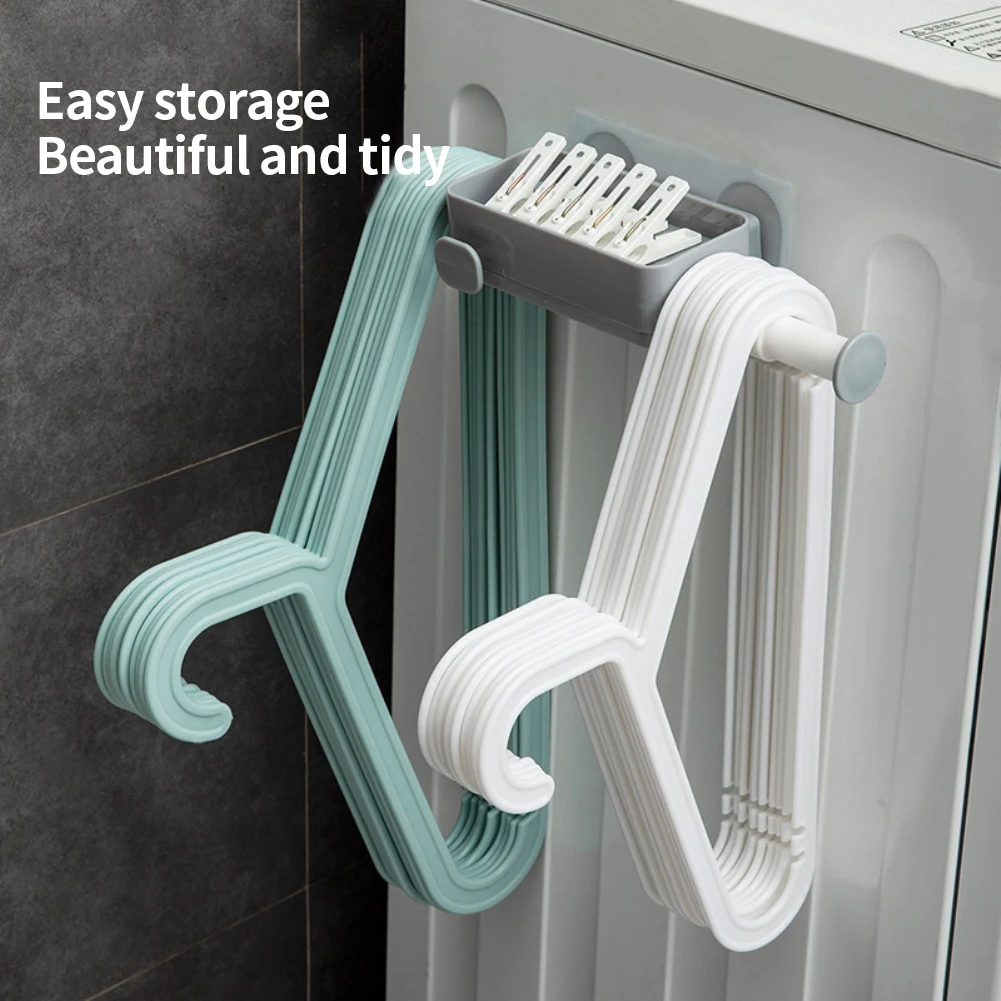 

Clothes Support Clip Organizer Hanger Punch-free Towel Rack Multifunctional Retractable Concealed Hanger Storage Rack