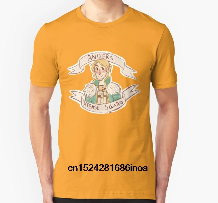 Модная крутая Мужская футболка женская забавная Dragon Age 2 ANDERS DEFENSE SQUAD