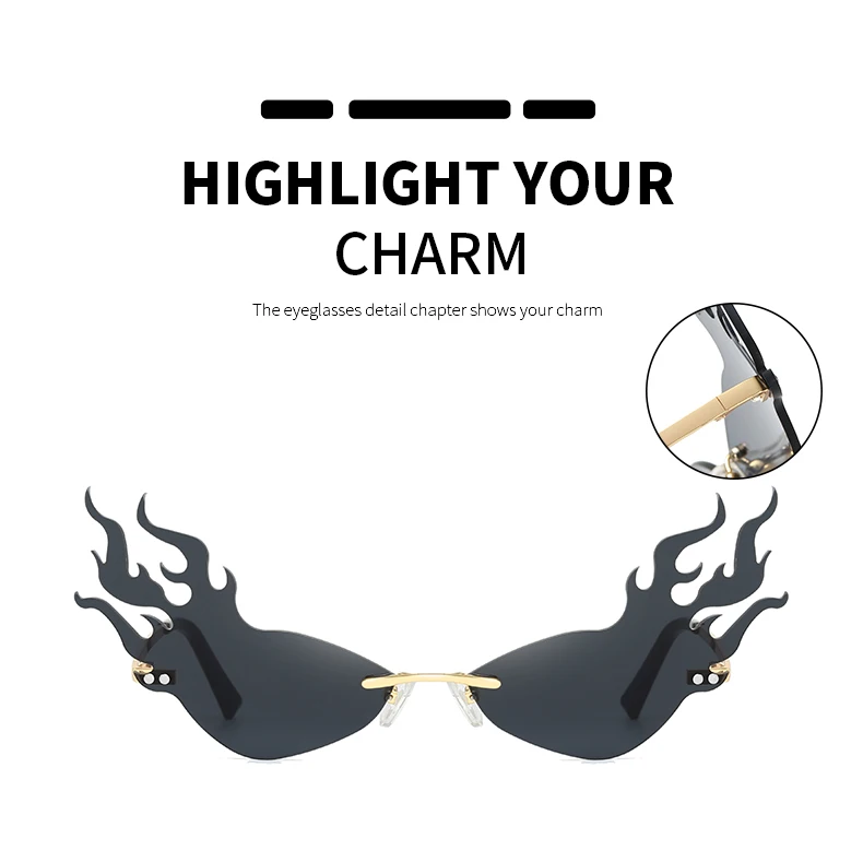 Солнцезащитные очки без оправы для мужчин и женщин модные широкие трендовые