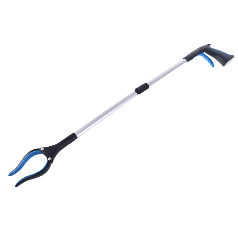 

Foldable Long Trash Clamps Grab Pick Up Tool Curved Handle Garbage Clip Portable Pickup Tools P82D