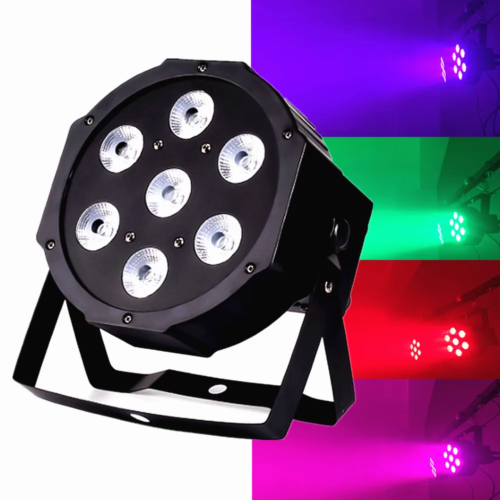 

Wireless Remote Control LED Stage Light Par 7x12W/7X18W RGBW 4in1/6in LED The Brightest 8 Dmx Channels Led Flat Fast Shipping