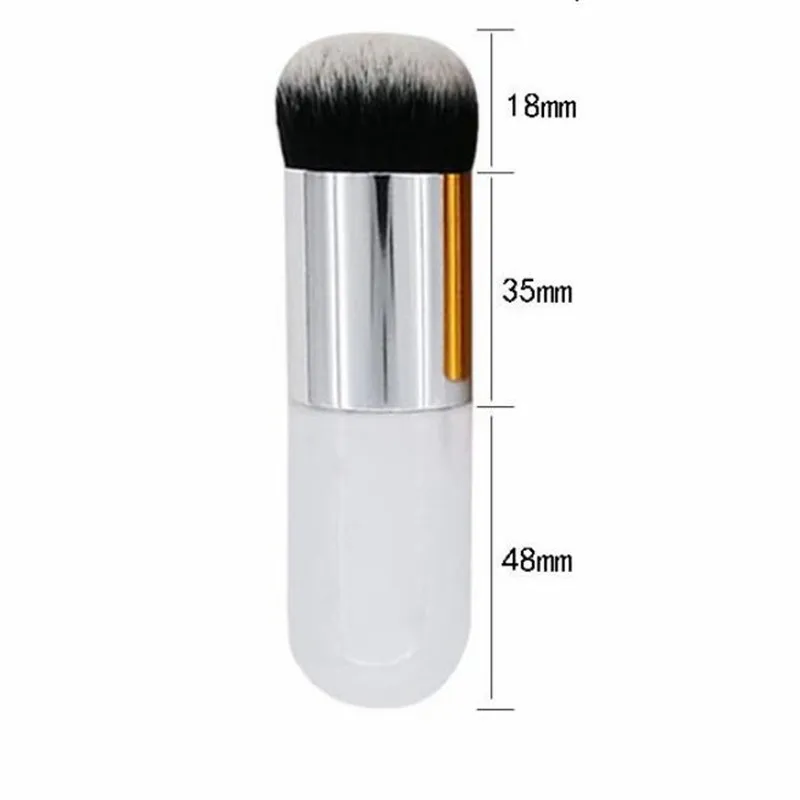 1pc Professional Chubby Pier Foundation Brush Makeup Flat Cream Brushes Cosmetic Make-up | Красота и здоровье