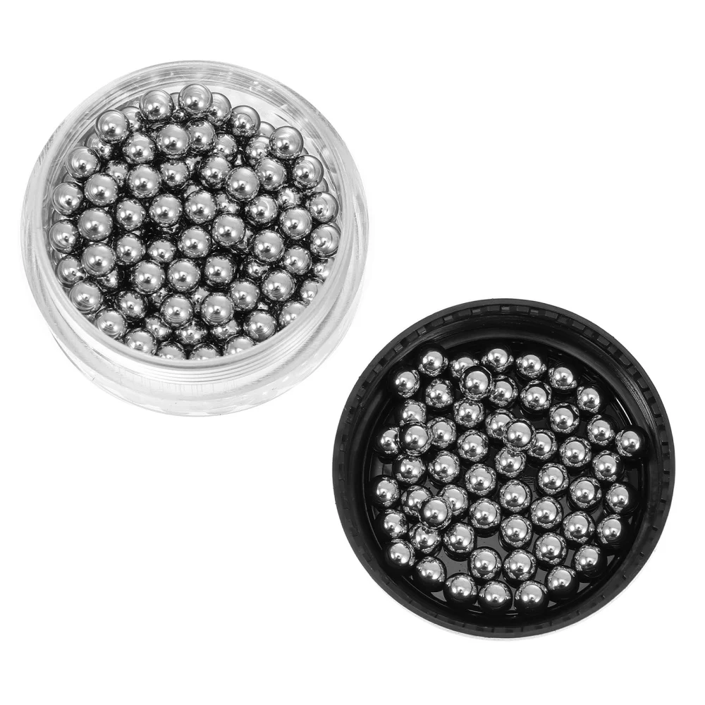 

300Pcs Glass Decanter Cleaning Pellets Glassware Cleaning Beads (Silver)