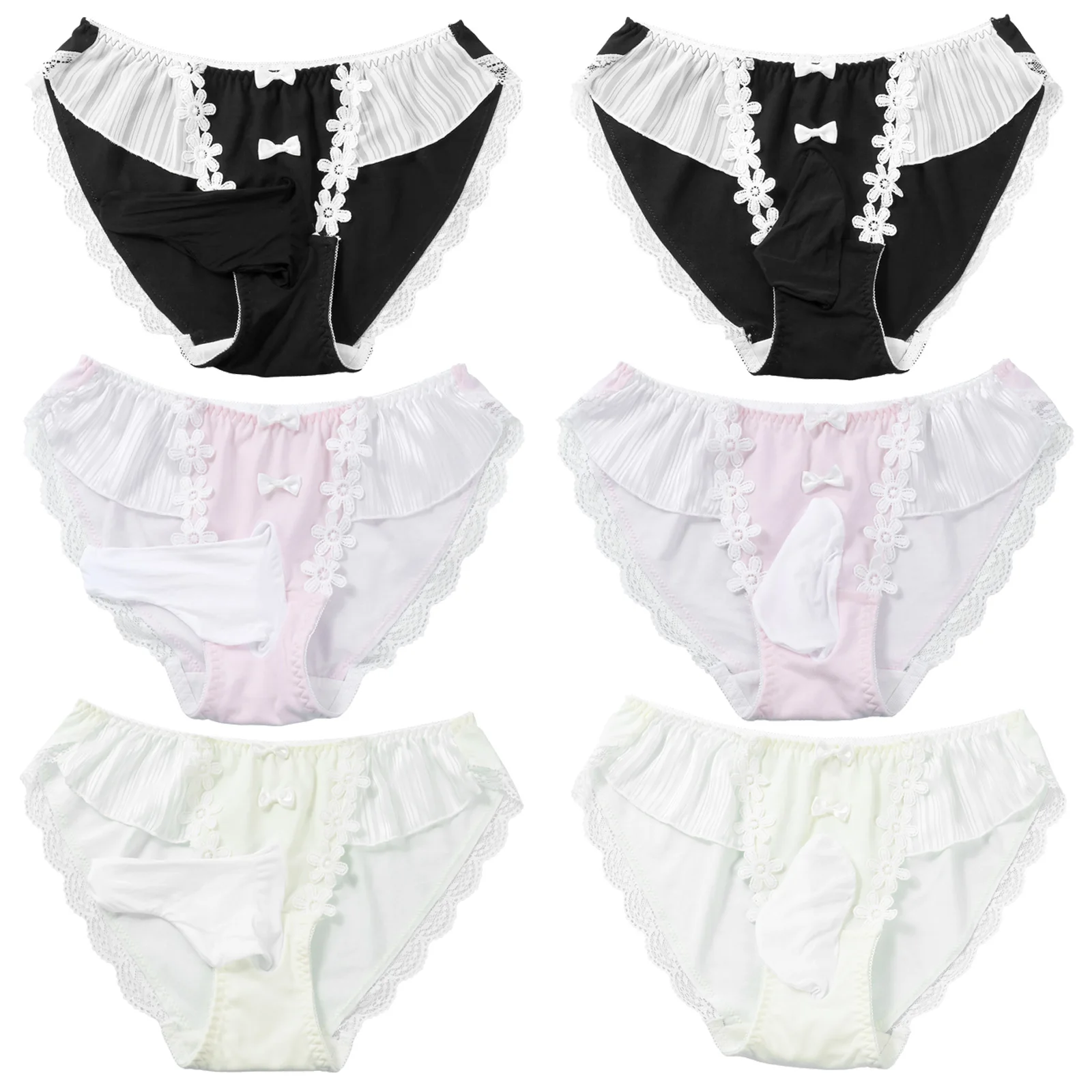 

Мужские трусы брифы с вышивкой, синие трусы с кружевной отделкой, низкой талией, с карманом, эластичным поясом в стиле пэчворк, нижнее белье ...