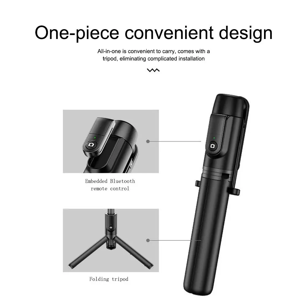 PINZHENG Беспроводная Bluetooth селфи палка мини штатив монопод для iPhone/huawei/Xiaomi выдвижной