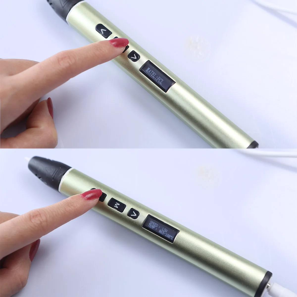 SIMAX 3D печати ручек 12V 3D с карандашным рисунком Scribble ручки 120 м нити для детей детское образование инструменты для создания хобби игрушки