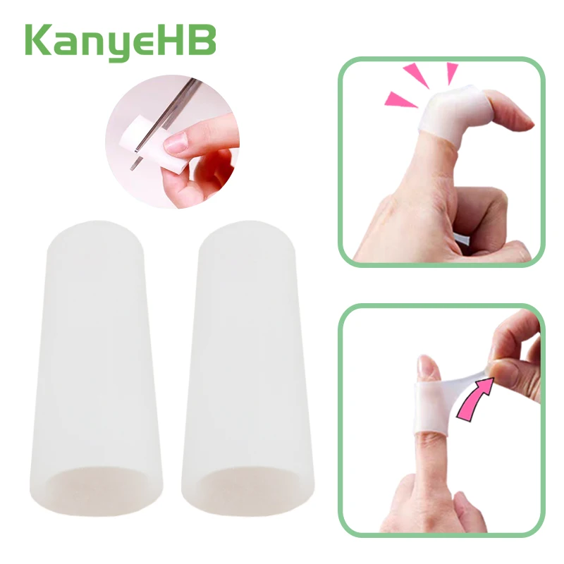 

4Pcs Gel Tube Finger & Toe Protectors Foot Massager Removal Calluses Plantar Warts Thorn Pain Relieving Feet Care A235