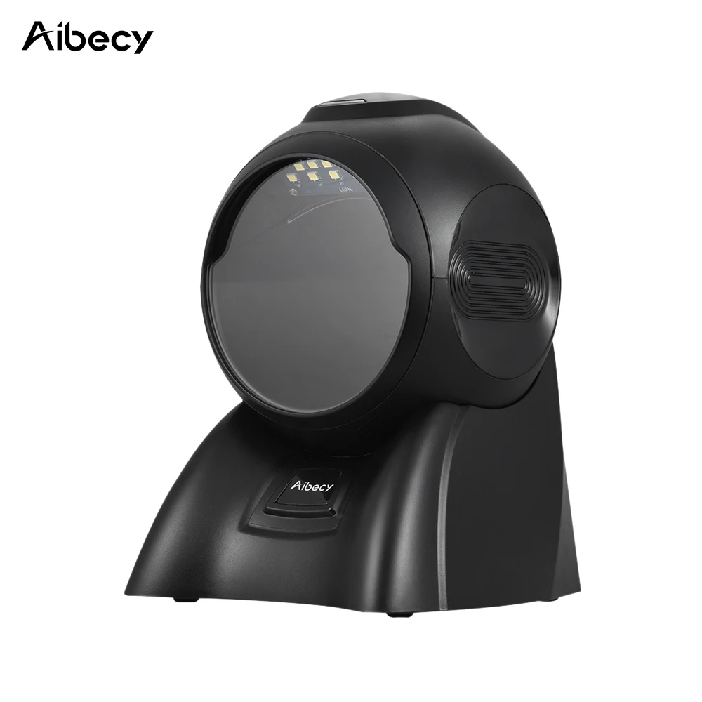 Aibecy Настольный 1D 2D PDF417 сканер штрих кода Презентация Всенаправленный