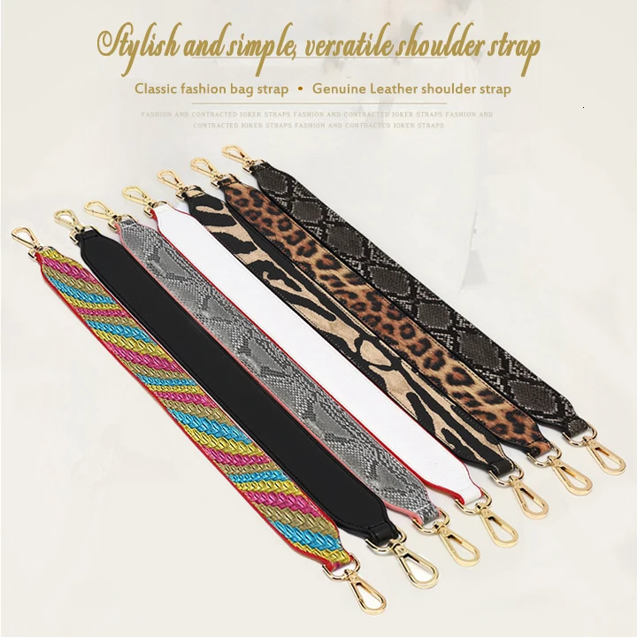 BAMADER Высокое качество Натуральная кожа женская короткая сумка ремень 58 см сменный модный Змеиный Леопардовый широкий плечевой ремень Obag