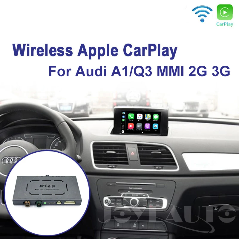 Joyeauto WI-FI Беспроводной Apple Carplay для Audi A1 A3 A4 A5 A6 A7 A8 Q3 Q5 Q7 C6 MMI 3g RMC 2010- iOS Android зеркальное авто