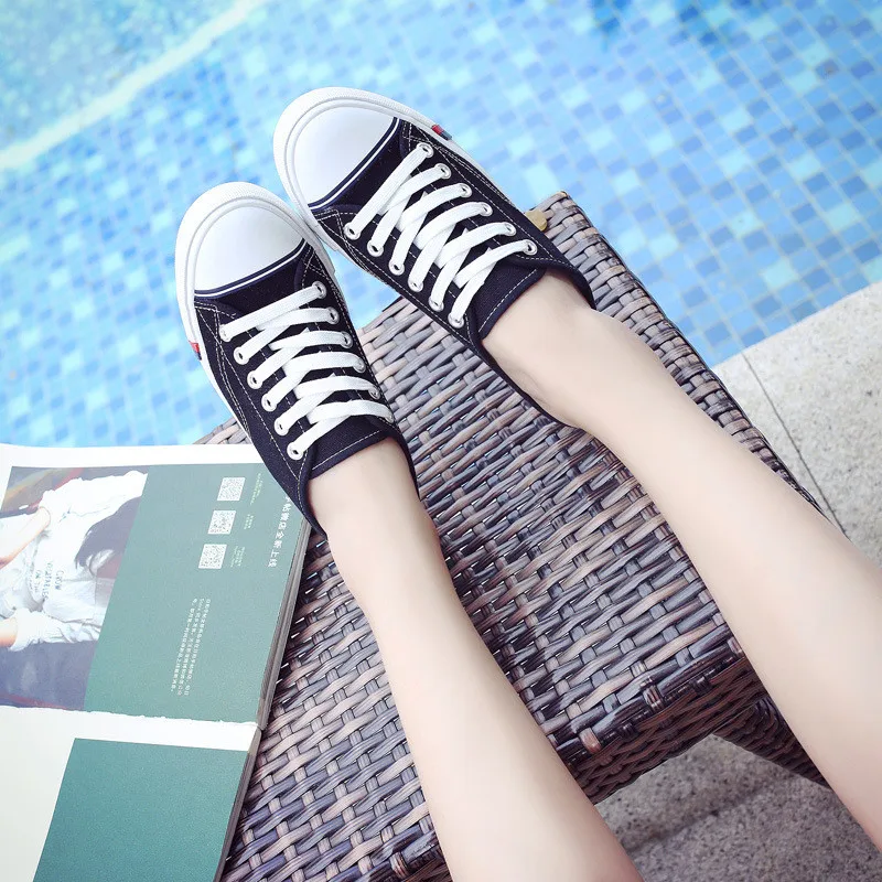 Кеды женские с вулканизированной подошвой повседневные холщовые лоферы без