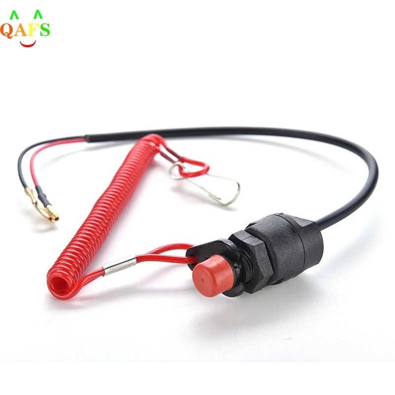 1PC New Universal Boat Outboard Engine Motor Kill Stop Safety Tether Lanyard Accessories Motorcycle Switches | Автомобили и
