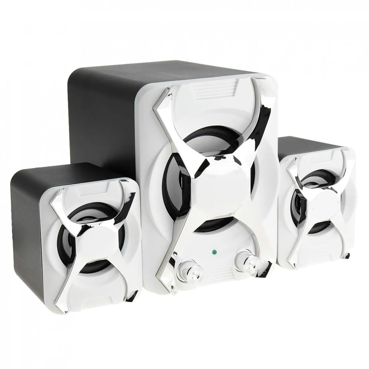 Высокая мощность 3D стерео сабвуфер 2 1 PC динамик Портативный бас Музыка DJ Саундбар