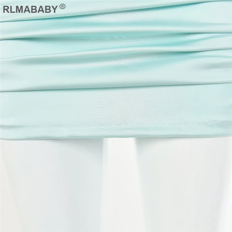 RLMABABY, однотонный атлас, Сексуальное мини платье на бретельках, без рукавов, с открытой спиной, женское облегающее платье, летнее Клубное нарядное плиссированное платье