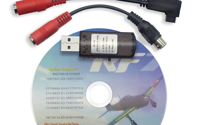 22 в 1 22in1 RC Запчасти USB кабель для авиамодельного симулятора, используемый для подключения Realflight G7/G6 G5.5 G5 Феникс 5,0 Flysky FS-I6 FS-TH9X FS-T6 FS-CT6B