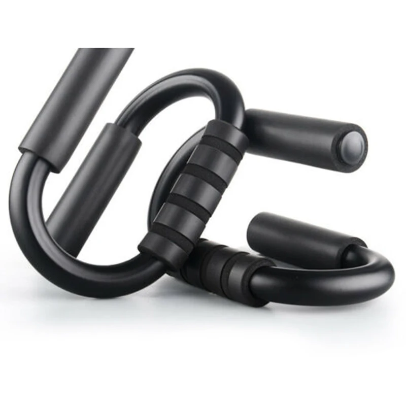 1 Pair Foam Grips Push-up Bar Stands Strength Training Tools S-shaped Brackets Home Gym Chest Abdominal Equipment | Спорт и