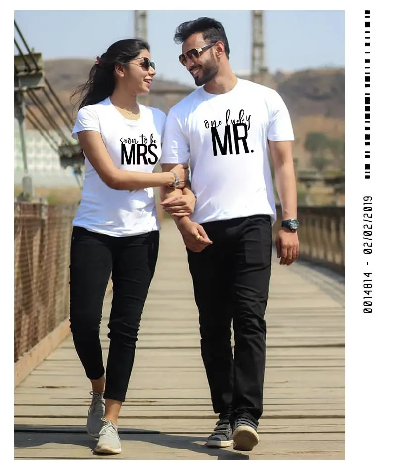 Mr mrs/парные футболки для влюбленных, одежда для жены, Одежда harajuku, одинаковая Женская одежда с надписью love camisetas verano mujer, летняя одежда