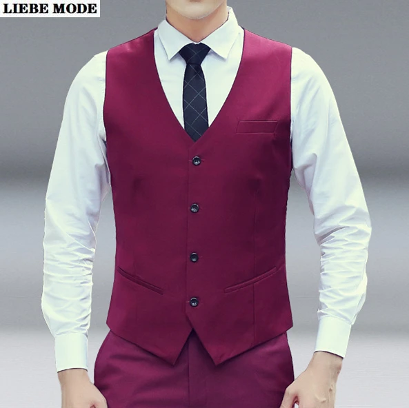 

Man Wedding Business Suite Vest Men Slim Fit Formal Dress Vests Sleeveless Blazer Coat Plus Size Mens Grey Red Black Waistcoat